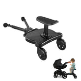 KOCASO 2-in-1 universal stroller board attachment enables flexible riding for kids.