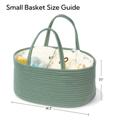 Kodomoore Diaper Caddy Durable Cotton Rope offers soft handling and surface protection.