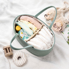 Kodomoore Diaper Caddy Removable Dividers create 2–3 compartments for easy sorting.