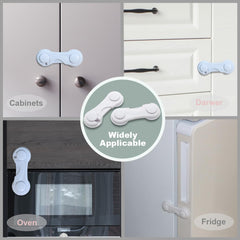 KongNai cabinet locks in a clean white finish on a cabinet.