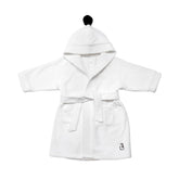 Konny Kids Bathrobe close-up hooded detail showcases ultra-soft fabric for cozy mornings.