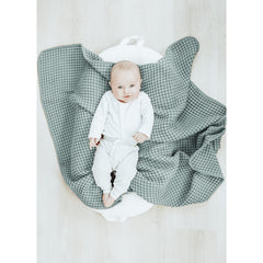 Konssy waffle baby blanket 104x94 cm perfect for swaddling