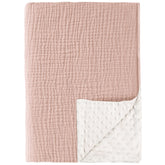 Konssy baby blanket front muslin cotton, soft and breathable for newborn comfort