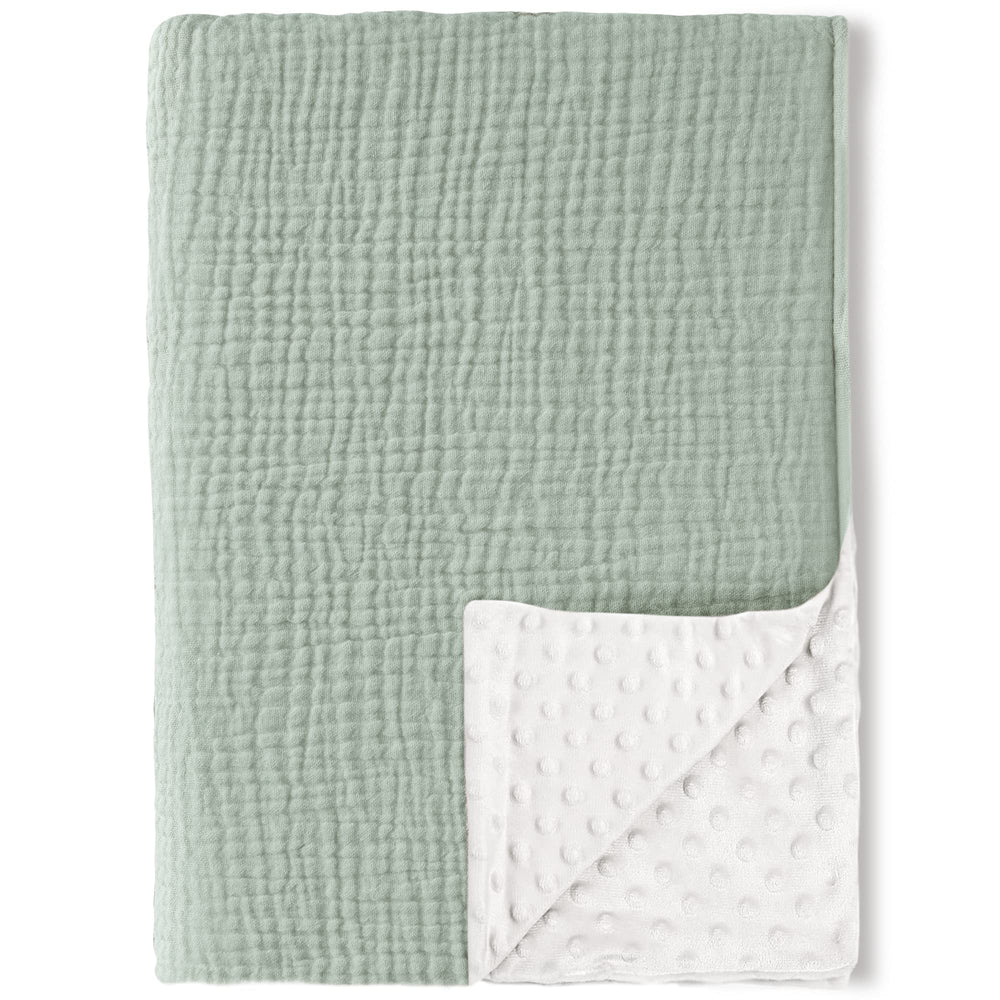 Konssy baby blanket front muslin cotton for gentle skin touch and warmth.