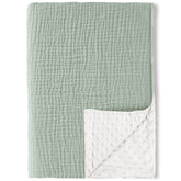 Konssy baby blanket front muslin cotton for gentle skin touch and warmth.