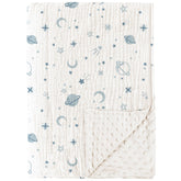 Konssy baby blanket front muslin close-up showing soft cotton texture.