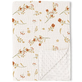 Konssy baby blanket muslin front shows breathable cotton for gentle skin contact