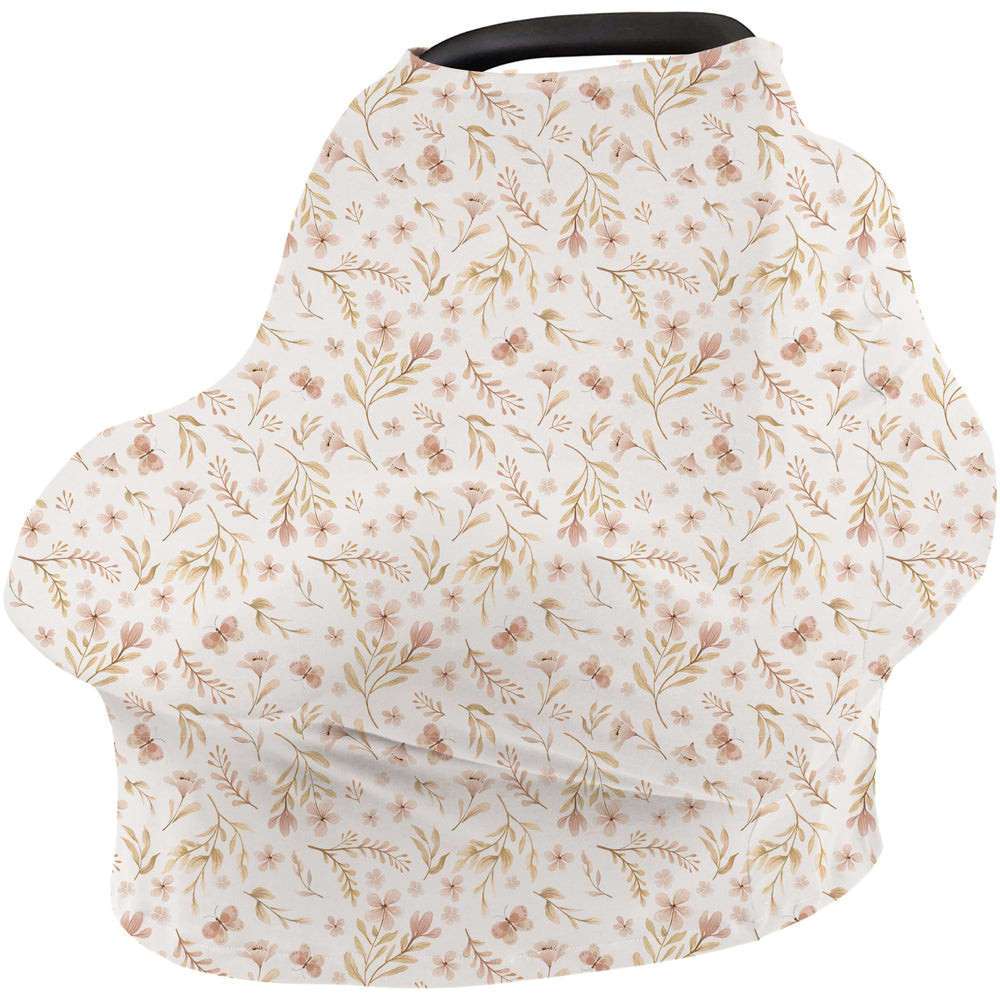 Konssy Baby Car Seat Cover car seat canopy for privacy and sun protection.