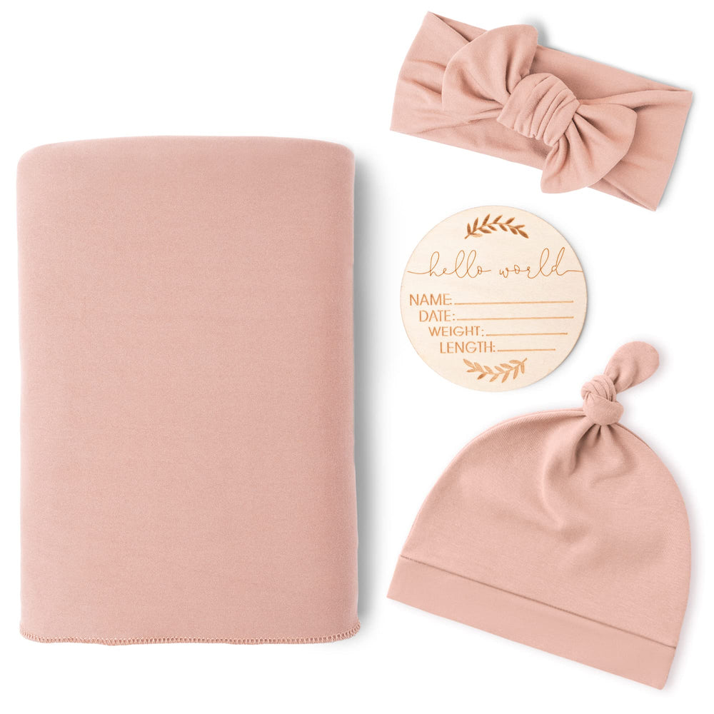 Konssy baby girl swaddle blanket for newborn comfort and photos