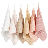 Konssy baby muslin washcloths with ultra-soft touch for gentle cleansing.
