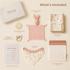 Konssy bunny lovey muslin offers comforting cuddles and familiar security