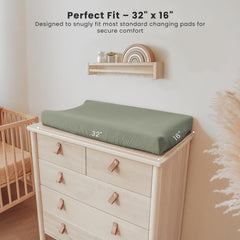 Konssy 32x16 changing pads coverage for standard changing tables