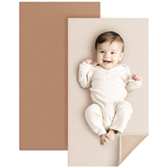 Konssy faux leather changing mat, waterproof and easy to wipe clean.