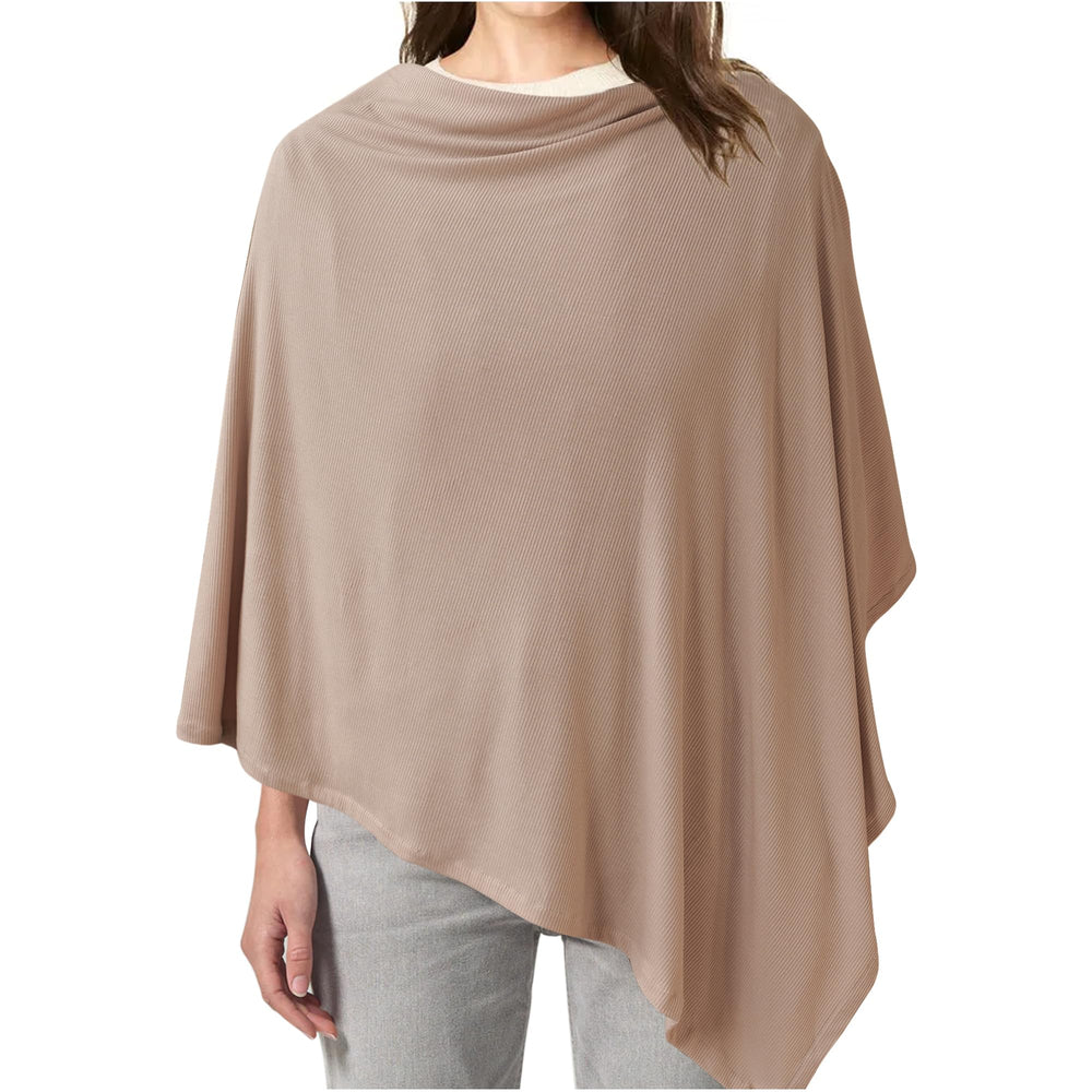 Konssy knit nursing cover with privacy-focused design and breathable fabric.