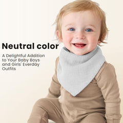 Konssy muslin baby bib closeup soft absorbent cotton touch
