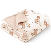 Konssy muslin baby blanket with deer design for cozy nap time