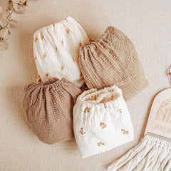 Konssy muslin bassinet sheet for small rectangle mattress delivers soft, breathable comfort