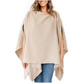 Konssy muslin nursing cover offers 360-degree privacy for public feeding.