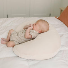 Konssy nursing pillow cover is machine-washable for quick cleanups between feedings.