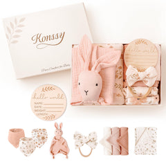 Konssy swaddle blanket 47x47 for cozy, breathable swaddling and naps
