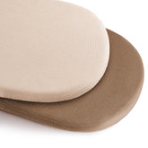 Konssy two-pack muslin bassinet sheets provide soft, breathable comfort for newborn naps.