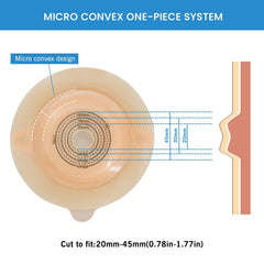 KONWEDA one-piece drainable pouch open for easy replacement.