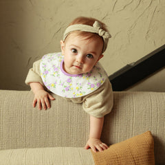Kooape bibs in soft cotton fabric for gentle feeding sessions