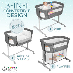 KoolerThings bedside sleeper with zipper for easy nighttime feeding