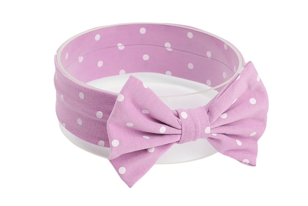 Koolgil baby girl headband with polka-dot bowknot offers gentle comfort for daily wear