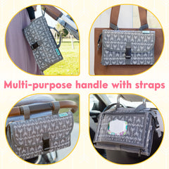 Kopi Baby travel bag with front zip pocket to organize essentials.