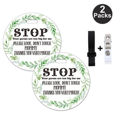 KORTTITALO baby sign on stroller handle with magic tie for quick, simple installation