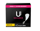 Kotex U by Lightdays Plus liners pack shot for discreet daily protection