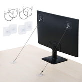 KOVOSCH tv safety strap with stainless steel cable maintains secure, tip-free display.