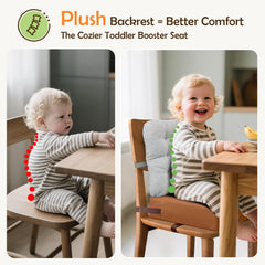 KOXUIUF booster seat with waterproof PU cover for easy cleaning