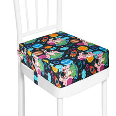 KOXUIUF toddler booster seat with soft canvas cover for comfy dining