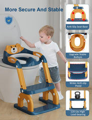 Koyosnier potty chair splash guard front helps prevent spills.