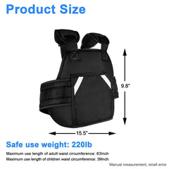 KQSNBG kids harness on rider highlighting breathable Oxford cloth and comfort.