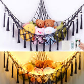 Krislait stuffed animal hammock 55in shows ample toy storage and display space