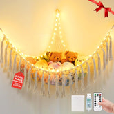Krislait stuffed animal hammock in 55-inch size offering tidy toy storage
