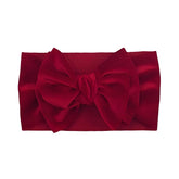 Kryoflare red bow baby headwrap velvet offers gentle comfort for delicate heads.
