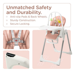 KÜB 5-point harness ensures secure seating