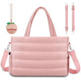 KUBYA diaper bag tote with large-capacity pocket for diapers and outfits