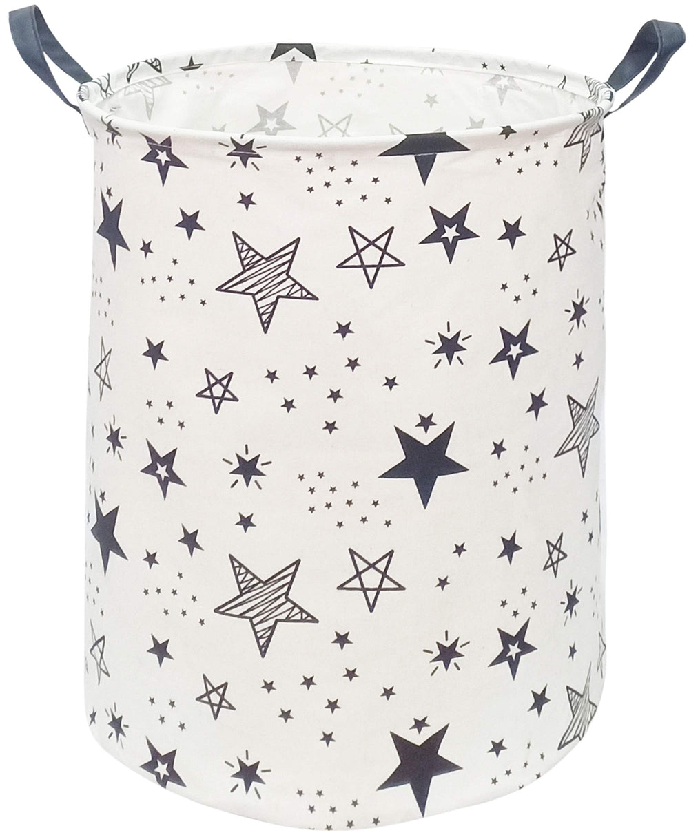 KUNRO Round laundry basket fabric detail highlights durable linen cotton blend