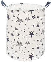 KUNRO Round laundry basket fabric detail highlights durable linen cotton blend
