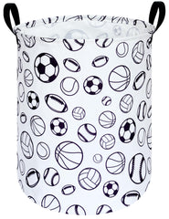 KUNRO round laundry basket with collapsible design for easy storage and transport.