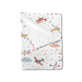 KuphiL10C plane blanket 30x40 for newborn swaddle and comfort