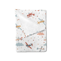 KuphiL10C plane blanket 30x40 for newborn swaddle and comfort