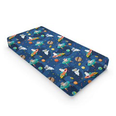 KuphiL10C space rockets pattern cover adds vibrant color and easy cleaning.