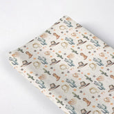 KuphiL10C western-theme changing pad cover with soft polyester fabric for quick diaper changes.