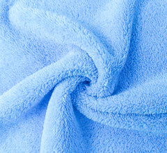 Kyapoo baby washcloth blue, durable and non-pilling after many washes.